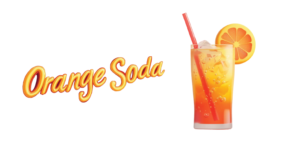 buddies brand product flavors icon text orange soda