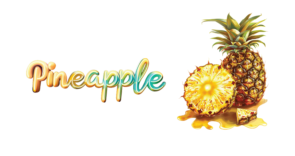 buddies brand product flavors icon text pineapple