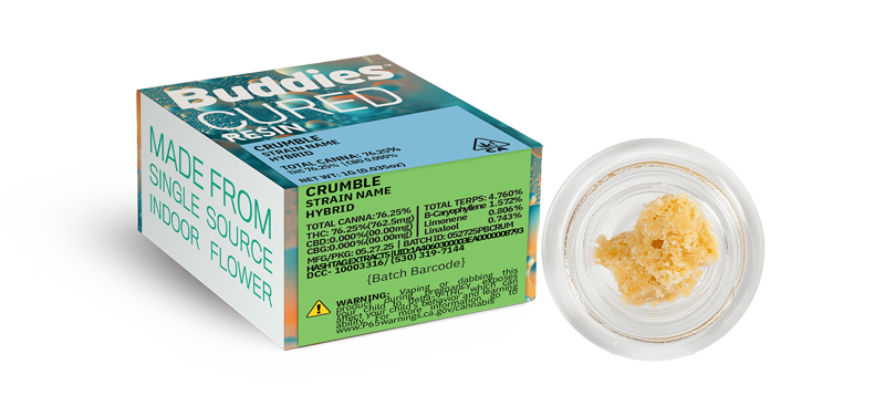 buddies brand products dabs crumble hybrid