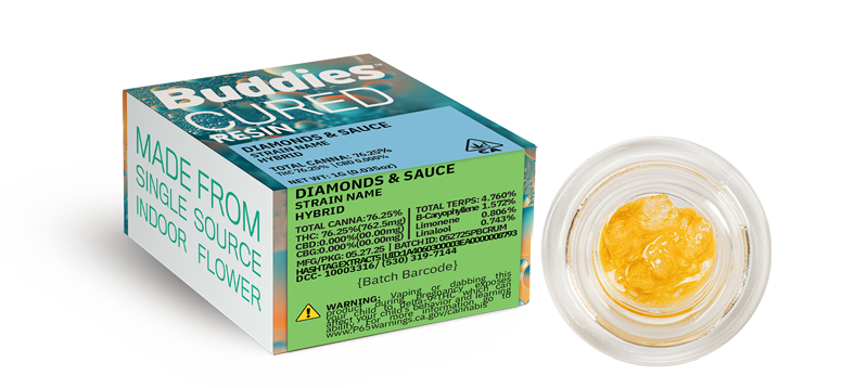 buddies brand products dabs diamonds sauce hybrid
