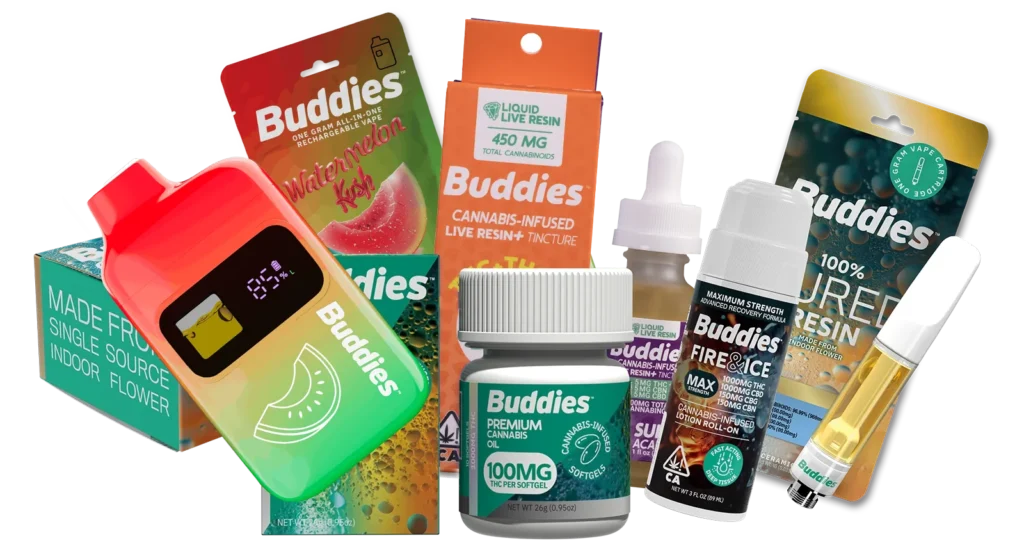 buddies brand products groupshot
