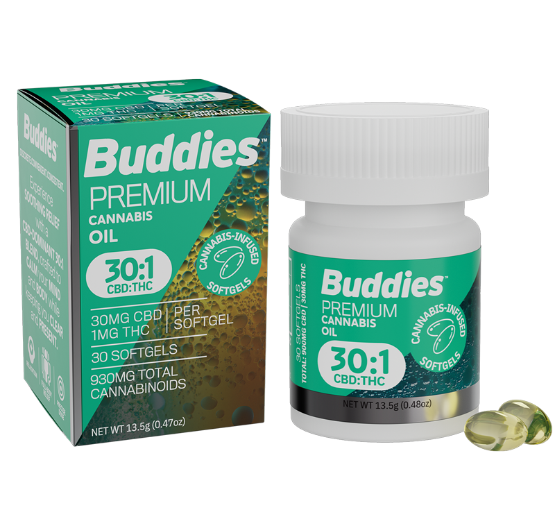 buddies brand products softgels ratio