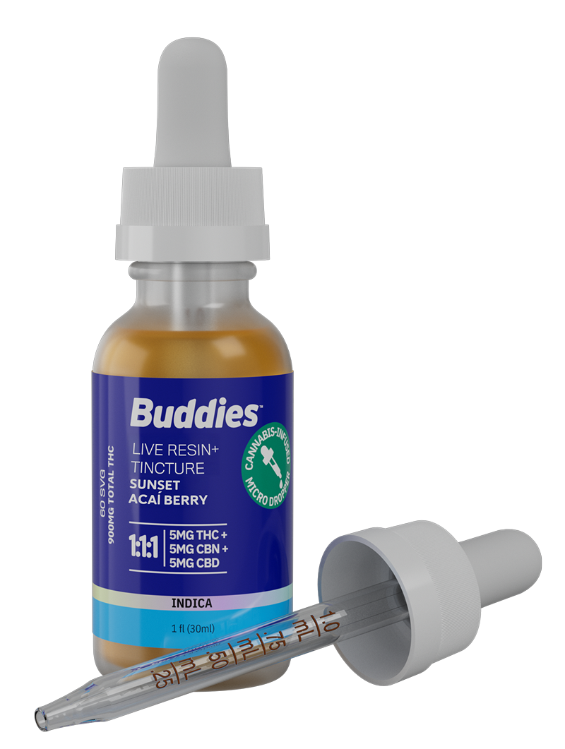 buddies brand products tinctures sunset
